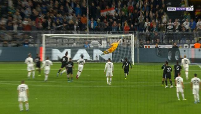 العارضة تحرم المانيا من تسجيل هدف ثالث رائع امام الارجنتين