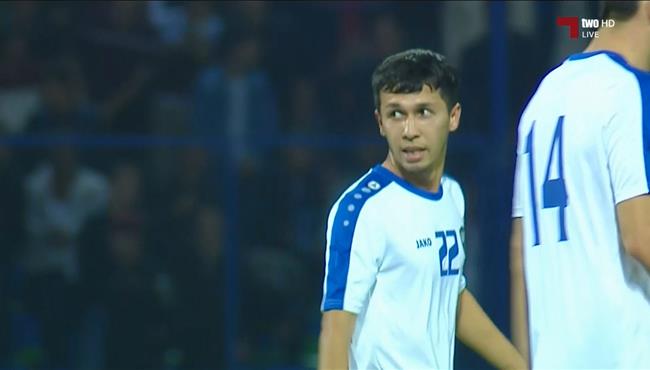 هدف رائع في مباراة اليمن واوزبكستان بتصفيات اسيا لكاس العالم