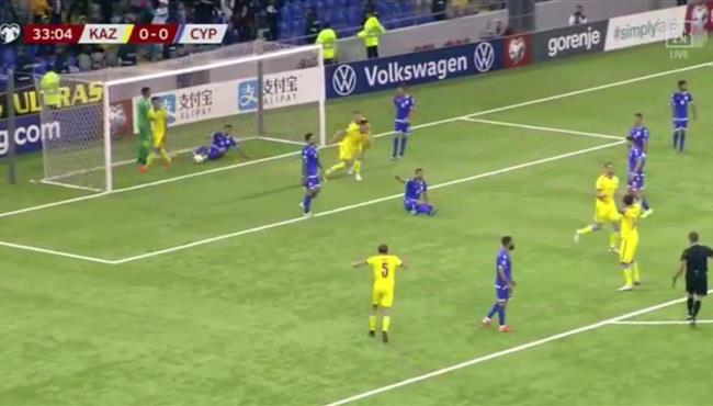 اهادف مباراة قبرص وكازاخستان 2 1 تصفيات امم اوروبا