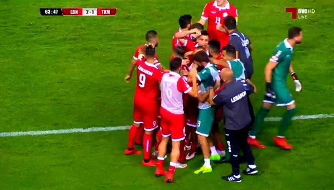 اهداف مباراة لبنان وتركمانستان 2 1 تصفيات كاس العالم اسيا