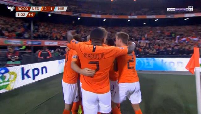 اهداف مباراة هولندا وايرلندا الشمالية 3 1 تصفيات امم اوروبا