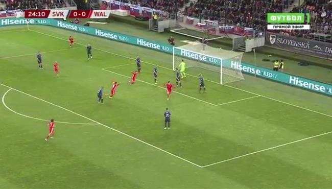 اهداف مباراة ويلز وسلوفاكيا 1 1 تصفيات امم اوروبا