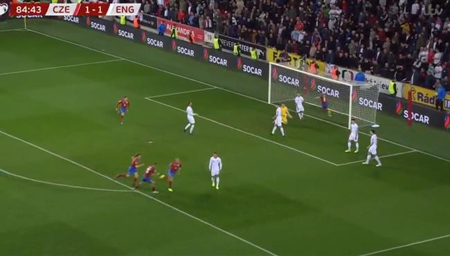 اهداف مباراة انجلترا والتشيك 1 2 تصفيات امم اوروبا