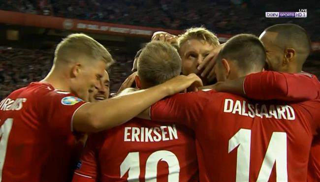 هدف فوز الدنمارك علي سويسرا 1 0 تصفيات امم اوروبا