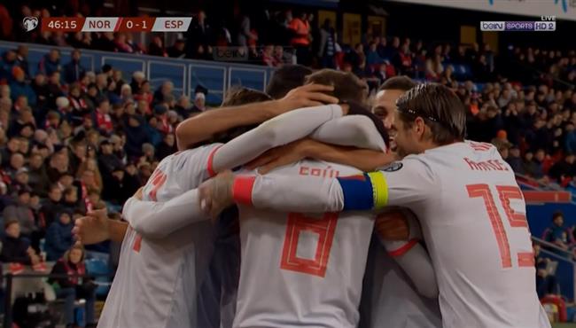 اهداف مباراة اسبانيا والنرويج 1 1 تصفيات امم اوروبا