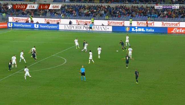 هدف ايطاليا الثاني الرائع في مرمى اليونان بتصفيات امم اوروبا