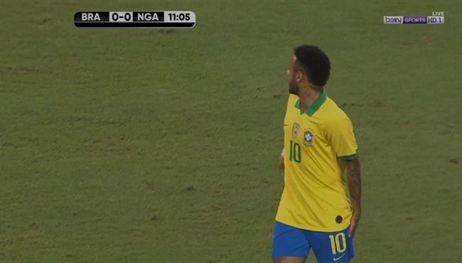 اصابة نيمار وخروجه في مباراة البرازيل ونيجيريا
