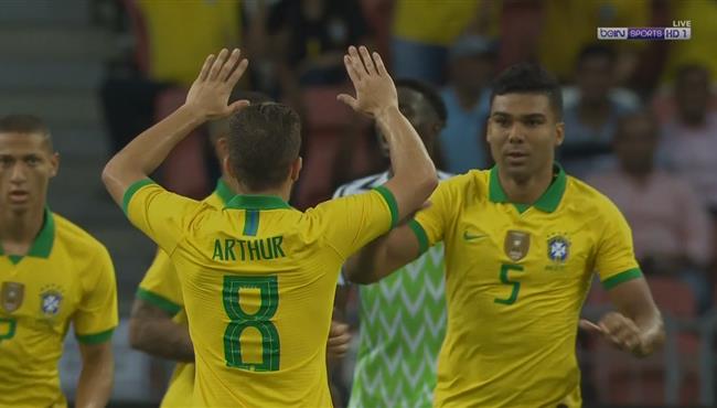 هدف تعادل البرازيل مع نيجيريا 1 1 كاسيميرو