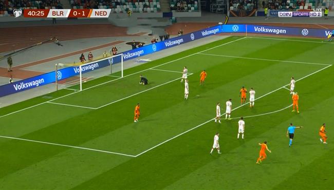 هدف فينالدوم المذهل في مرمي بيلاروسيا بتصفيات امم اوروبا