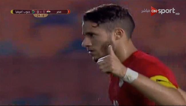 هدف رمضان صبحي في مرمي جنوب افريقيا الاوليمبي