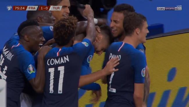 اهداف مباراة فرنسا وتركيا 1 1 تصفيات امم اوروبا