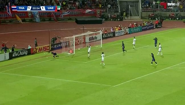 اهداف مباراة الامارات وتايلاند 1 2 تصفيات اسيا لكاس العالم