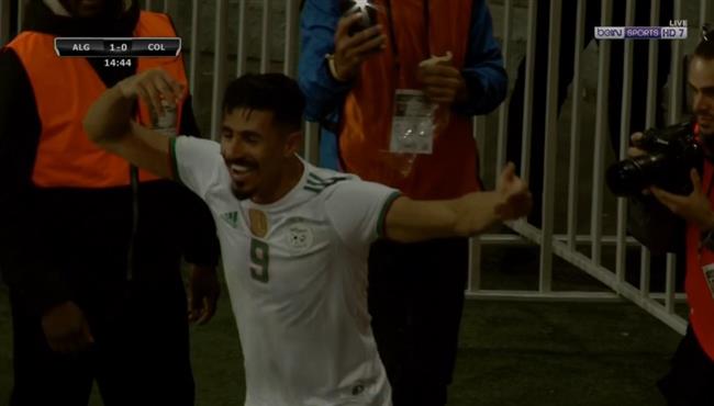 هدف بغداد بونجاح الرائع في مرمي كولومبيا