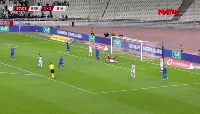 اهداف مباراة اليونان والبوسنه والهرسك 2 1 تصفيات امم اوروبا