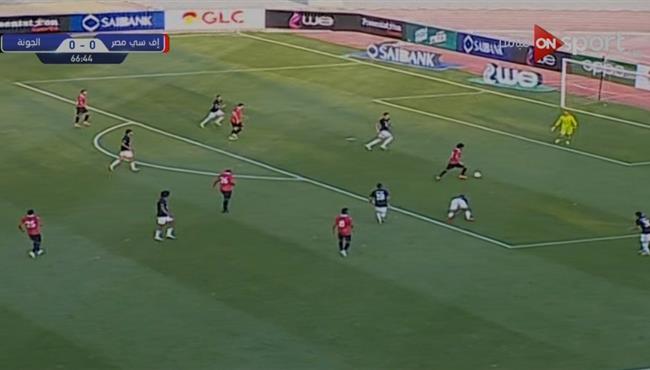 طرائف الدوري المصري لاعب اف سي مصر يهدر انفراد بغرابة امام الجونة