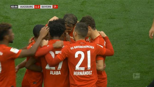 اهداف بايرن ميونيخ وأوجسبورج 2 2 الدوري الألماني