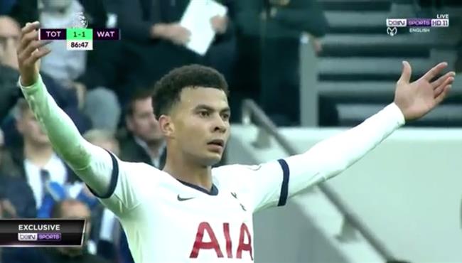 اهداف مباراة توتنهام وواتفورد 1 1 الدوري الانجليزي