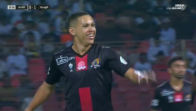 هدف الوحدة الاول في مرمي الاتحاد تعليق فهد العتيبي