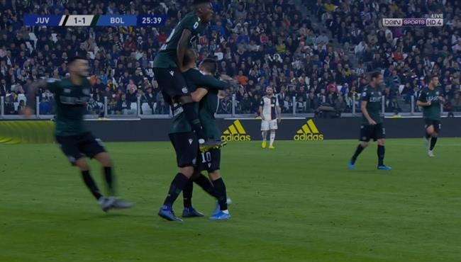 هدف تعادل بولونيا الرائع مع يوفنتوس 1 1 تعليق رؤوف خليف