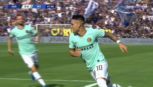 هدف لاوتارو مارتينيز الرائع في مرمي ساسولو بالدوري الايطالي