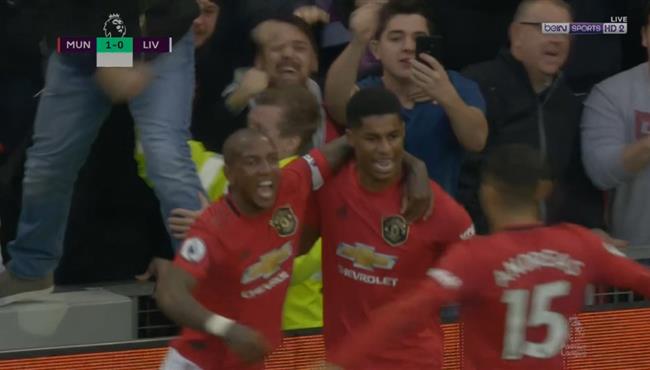 هدف مانشستر يونايتد الاول في مرمي ليفربول ورد فعل يورجن كلوب