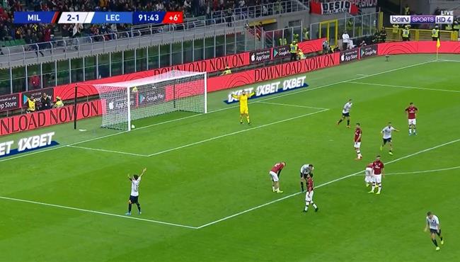 هدف ليتشى الثانى امام ميلان فى الوقت القاتل بالدورى الايطالى