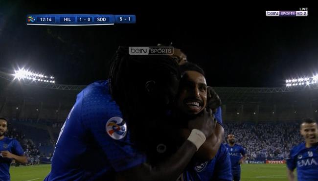هدف الهلال الاول في مرمي السد بدوري ابطال اسيا سالم الدوسري
