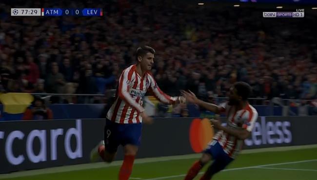 هدف فوز اتلتيكو مدريد على باير ليفركوزن 1 0 دوري ابطال اوروبا