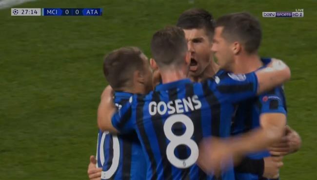 هدف اتالانتا الاول في مرمي مانشستر سيتي بتعليق رؤوف خليف