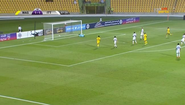 تصدى مذهل من حارس مرمى الاتحاد امام الوصل بالبطولة العربية