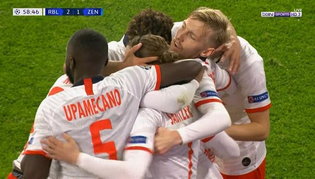 اهداف مباراة لايبزج وزينيت 2 1 دوري ابطال اوروبا