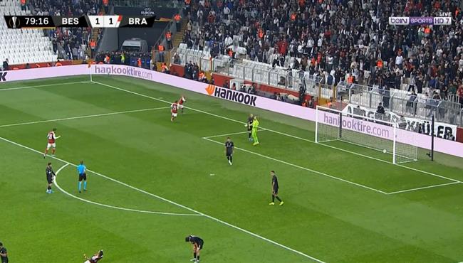 اهداف مباراة سبورتينج براجا وبشكتاش 2 1 الدوري الاوروبى