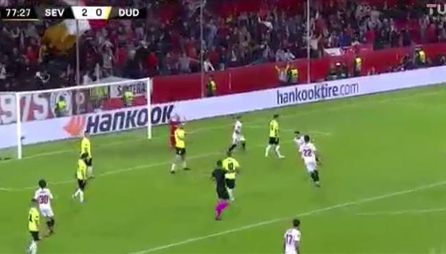 اهداف مباراة اشبيلية ودوديلانج 3 0 الدوري الاوروبى