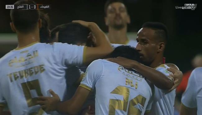 هدف الفتح الاول فى مرمى الفيحاء بالدوري السعودي