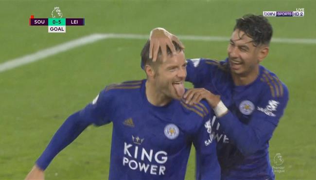 هدف جيمي فاردي في مرمي ساوثهامبتون بالدوري الانجليزي