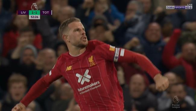 هدف تعادل ليفربول مع توتنهام 1 1 الدوري الانجليزي هندرسون
