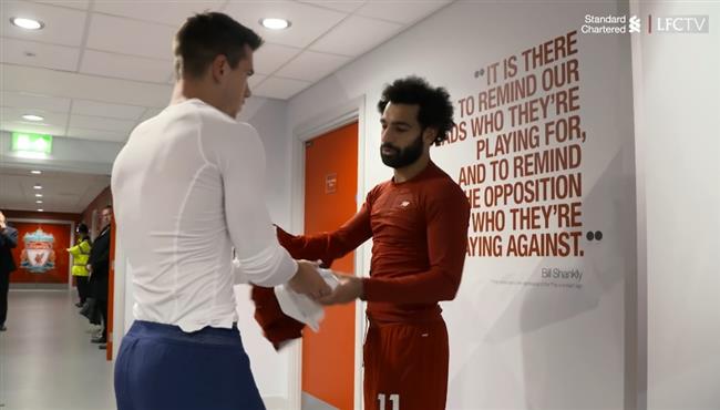 لو سيلسو يطلب قميص محمد صلاح بعد مباراة ليفربول وتوتنهام