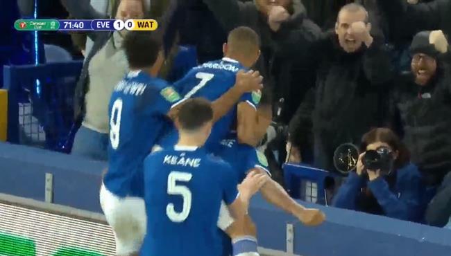 اهداف مباراة ايفرتون وواتفورد 2 0 كأس الرابطة الانجليزية