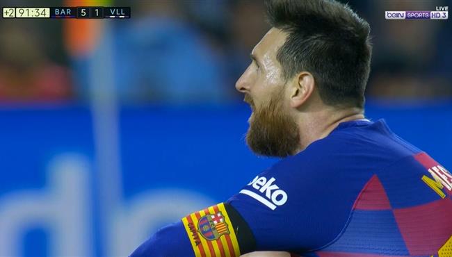 ميسي يهدر فرصة هدف محقق امام بلد الوليد بالدوري الاسبانى