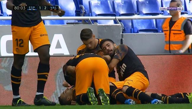 اهداف مباراة فالنسيا واسبانيول 2 1 الدوري الاسباني
