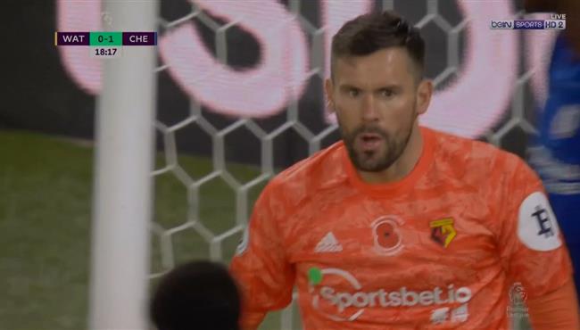 حارس مرمي واتفورد ينقذ مرماه من هدفين محققين في دقيقه امام تشيلسي