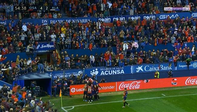 اهداف مباراة اوساسونا وديبورتيفو الافيس 4 2 الدوري الاسباني