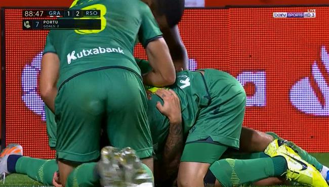 اهداف مباراة غرناطة وريال سوسيداد 1 2 الدوري الاسباني