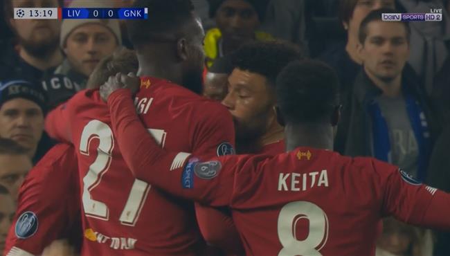 هدف ليفربول الاول فى مرمى جينك بدوري ابطال اوروبا