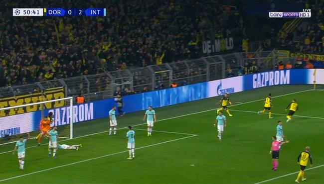 هدف اشرف حكيمي في مرمي انتر دوري ابطال اوروبا