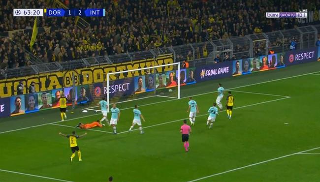 هدف تعادل دورتموند مع انتر في دوري ابطال اوروبا