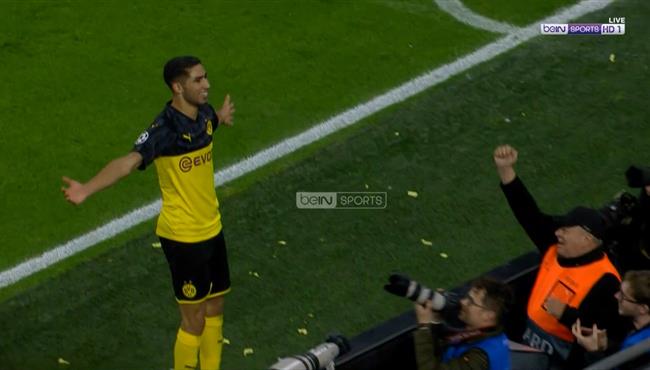 هدف اشرف حكيمي الثاني في مرمي انتر 3 2 دوري ابطال اوروبا