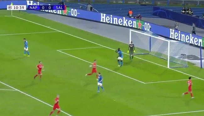 اهداف مباراة نابولي سالزبورج 1 1 دوري ابطال اوروبا