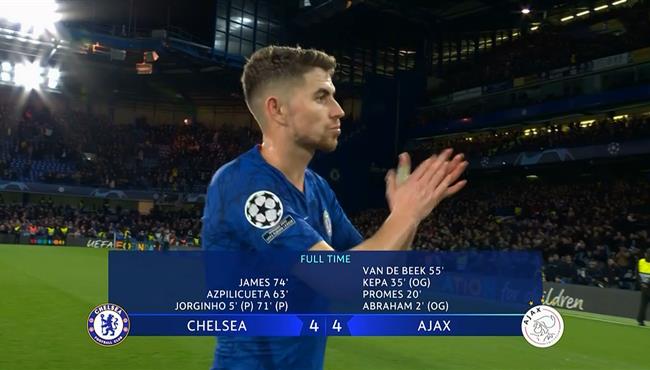 ملخص مباراة تشيلسي واياكس المثيرة في دوري ابطال اوروبا