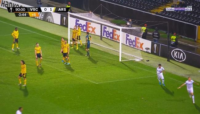 اهداف مباراة ارسنال و فيتوريا جيمارايش 1 1 الدوري الاوروبي